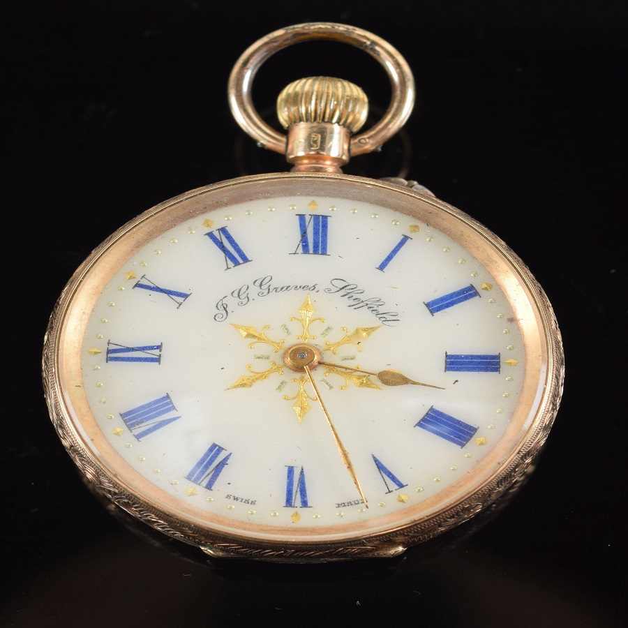14k gold pocket watch