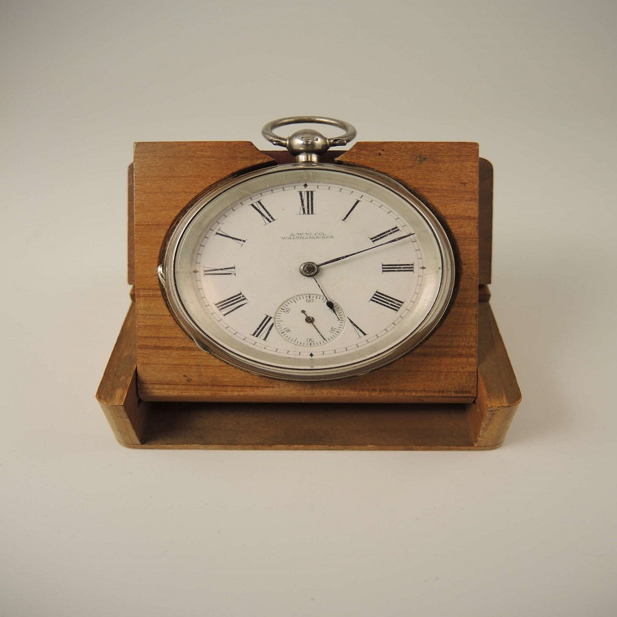 wooden pocket watch